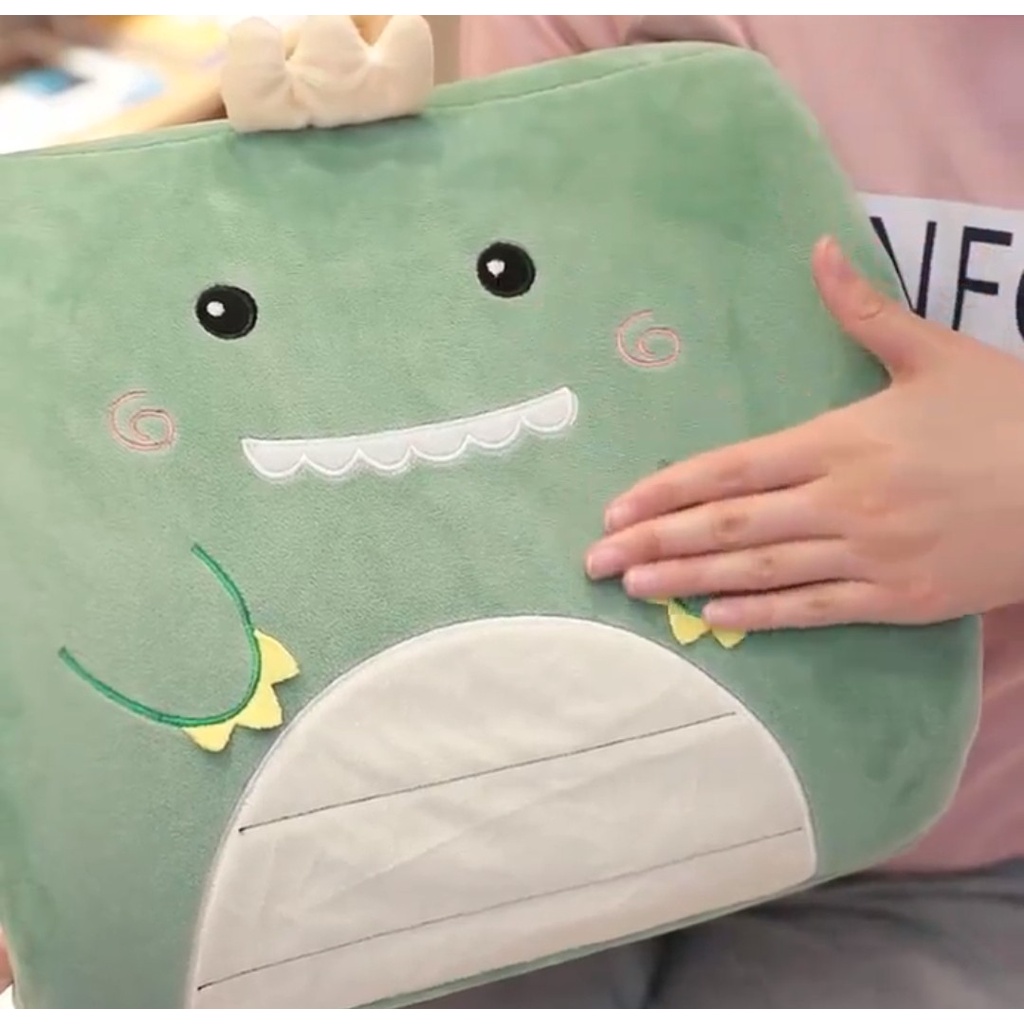 Gối tựa lưng ghế văn phòng, gối ngủ gục mặt thiết kế hoạt hình dễ thương cho nhân viên văn phòng