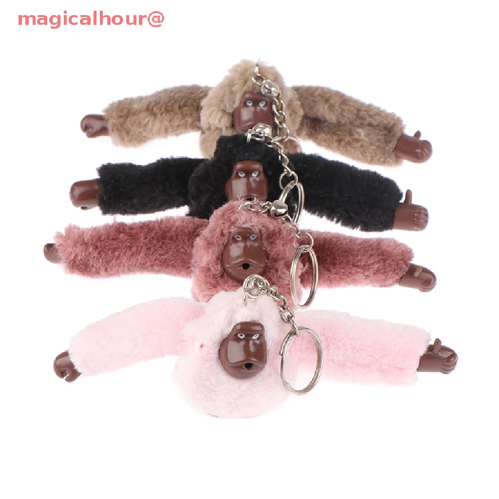 Magicalhour Móc Khóa Khỉ Nhồi Bông Đáng Yêu Dành Cho Túi Xách / Xe Hơi Mới