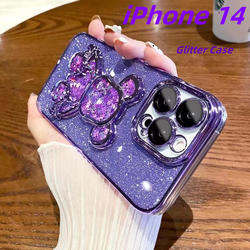 Ốp Điện Thoại Silicon Mềm Trong Suốt Chống Sốc Có Nước Kim Tuyến Cho iPhone 14 Pro Max 14 13 12 Pro Max iP14 Plus