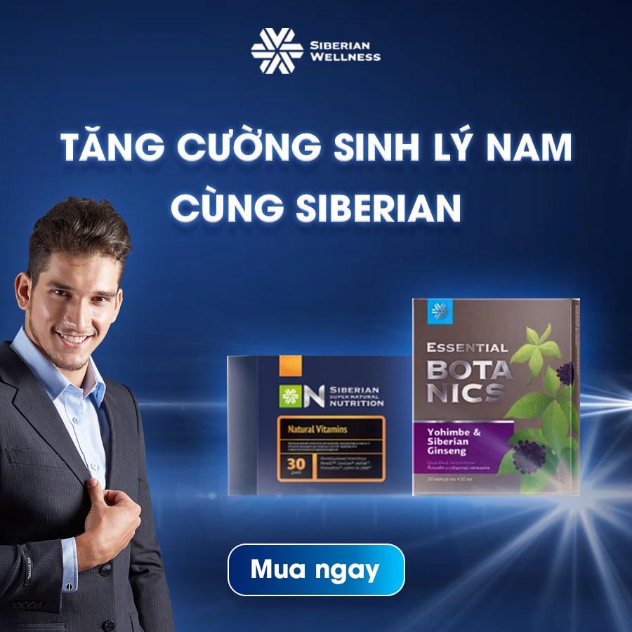 Tăng cường sinh lý nam Essential Botanics Yohimbe &amp; Siberian ginseng - SIBERIAN WELLNESS ...