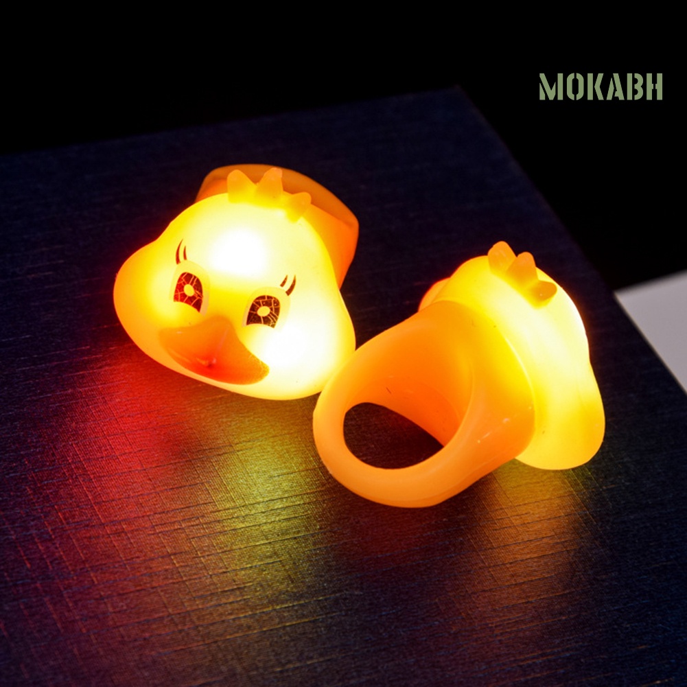 Nhẫn Hình Hoạt Hình Có Đèn LED Phát Sáng Dành Cho Trẻ Em