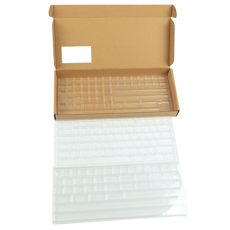 Hộp Đựng Phím Đàn Ba Tầng Bằng ABS Trong Suốt Kèm Vỏ Bọc Acrylic