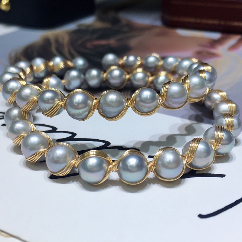 vòng tay nước ngọt thiên nhiên 6-7mm