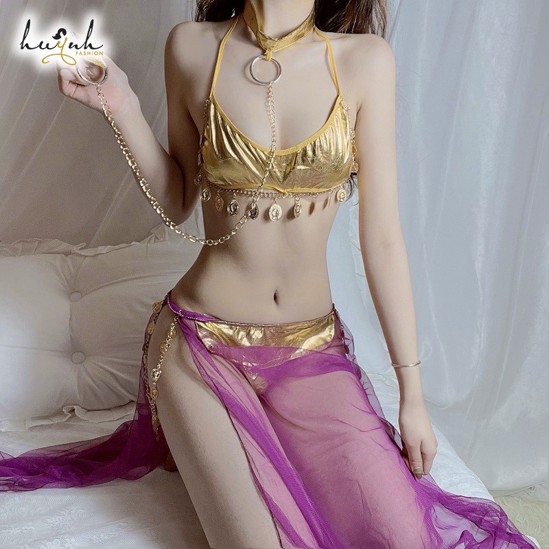 Đồ Hóa Trang Vũ Công Múa Bụng Ả Rập Sexy Belly Dance - CO24