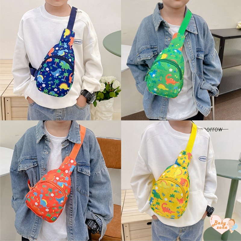 Túi Đeo Chéo Ngực Hình Khủng Long Dễ Thương Cho Bé