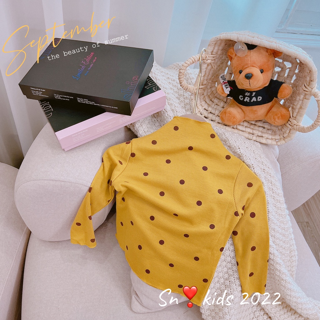 Áo cổ lọ tròn cho bé gái xinh