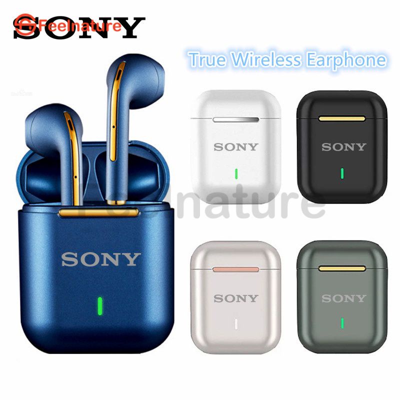 Mới Sony J18 Tws Tai Nghe Không Dây Mini Siêu Nhẹ Tai Nghe Nhét Tai Bluetooth 5.0 Siêu Trầm Tai Nghe Nhạc có Micro Kép Stereo VN