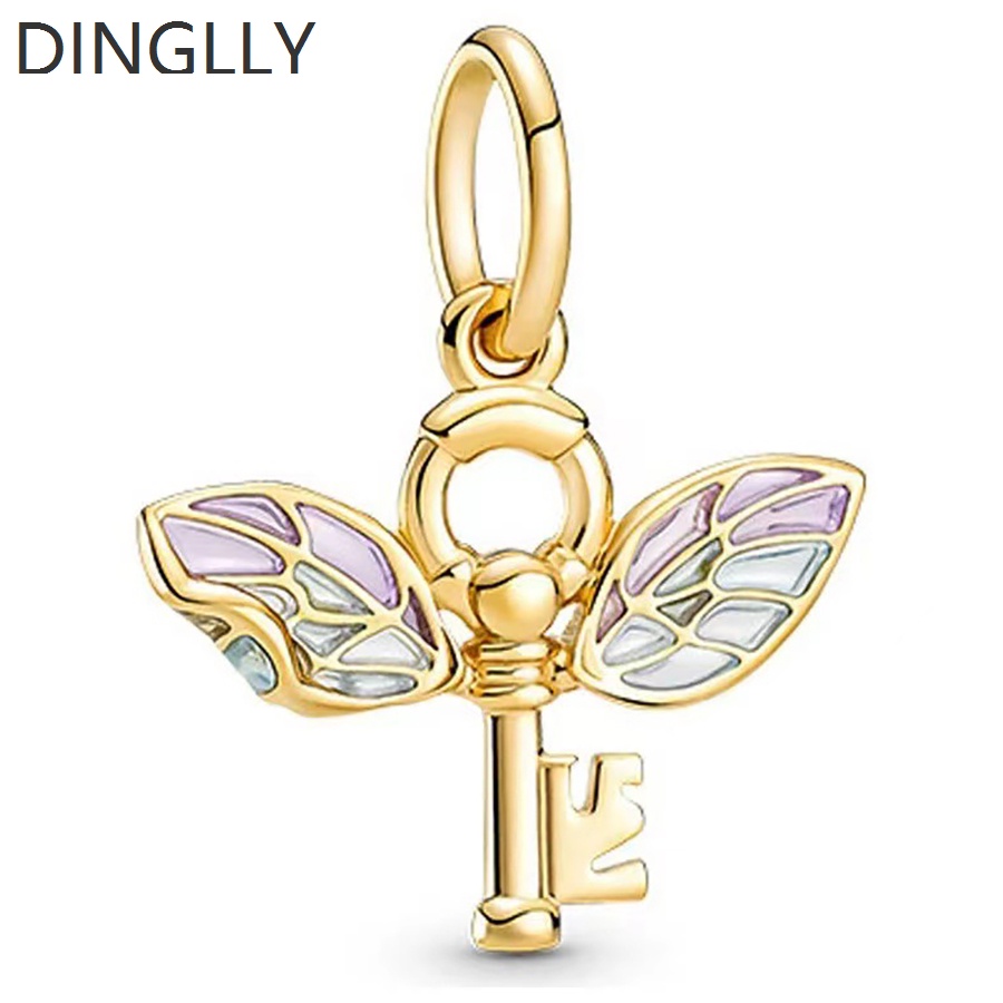 Hạt Charm Hình Trái Tim / Con Ong / Ngôi Sao / Bướm / Vòng Bắt Giấc Mơ Màu Vàng Kim Dùng Làm Trang Sức