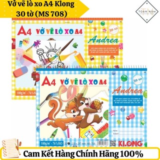 Vở vẽ lò xo a4 klong 30 tờ