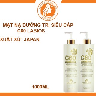Mặt nạ dưỡng phục hồi tóc hư tổn C60 Labios