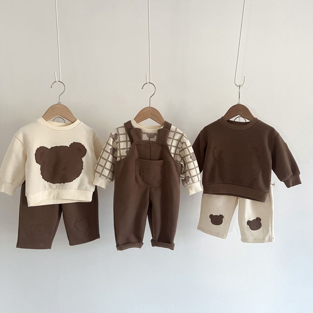 Set Yếm gấu siêu cưng cho bé
