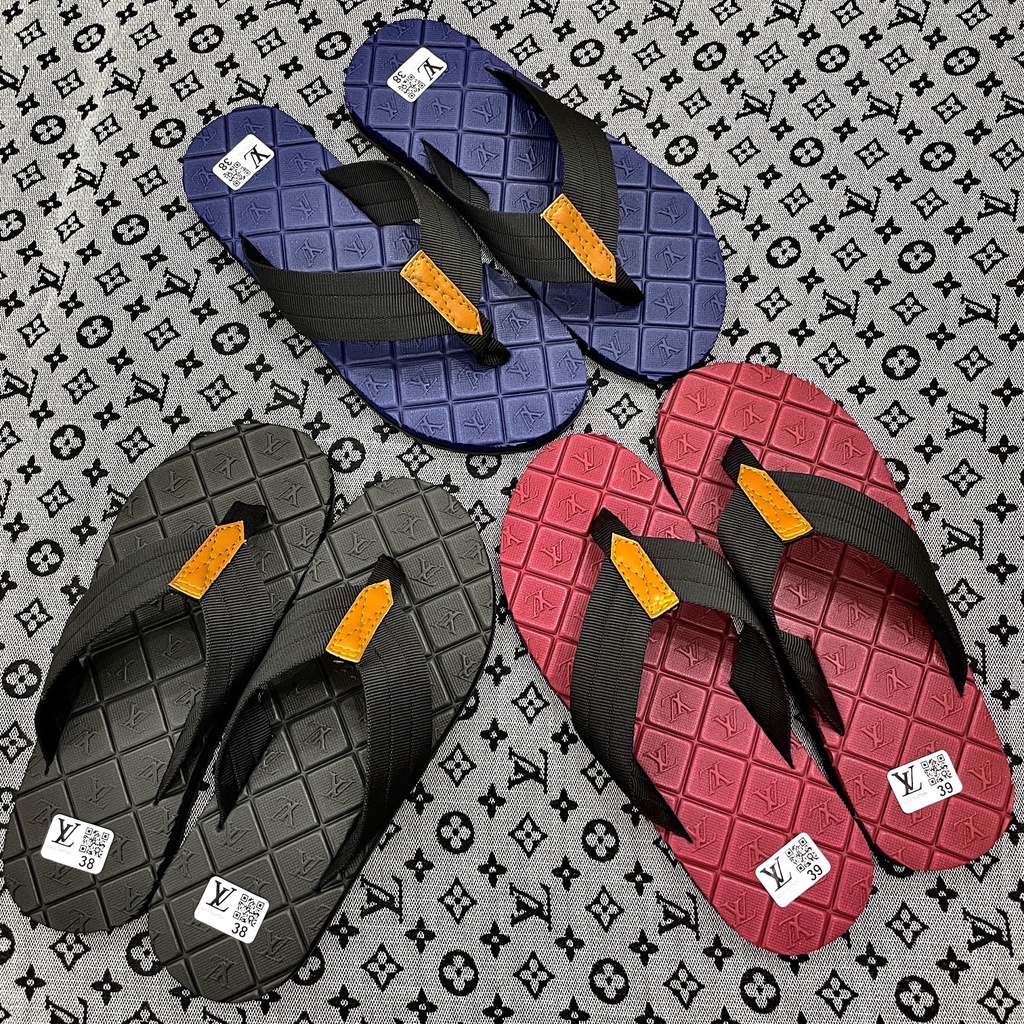 Dép kẹp xỏ ngón nam LV quai dù bao êm chân bền bỉ giá siêu hạt dẻ, thời trang cá tính ba màu lựa chọn cho anh em.