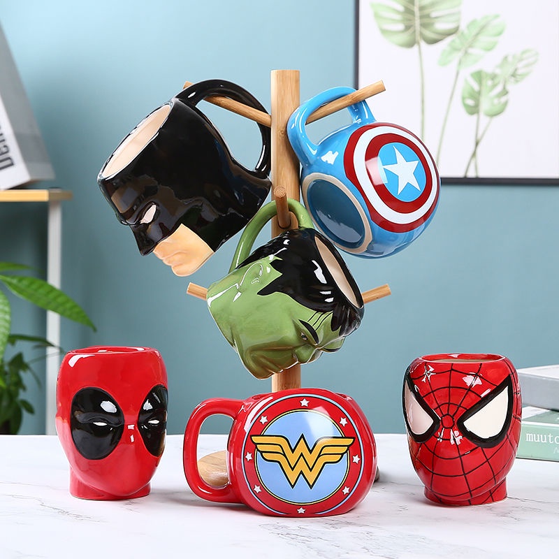 Cốc Uống Nước Bằng Sứ In Hoạt Hình Avengers Dễ Thương