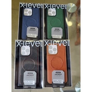 ￼Ốp lưng X-Level da jacket cho iphone 14 Pro Max, 14 Plus, 14 Pro, 14 hỗ trợ sạc nhanh không dây Magsafe sang trọng