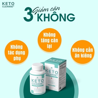 Viên uống keto cleanse, giảm mỡ, giảm cân, an toàn và hiệu qủa - lọ 60 - ảnh sản phẩm 3