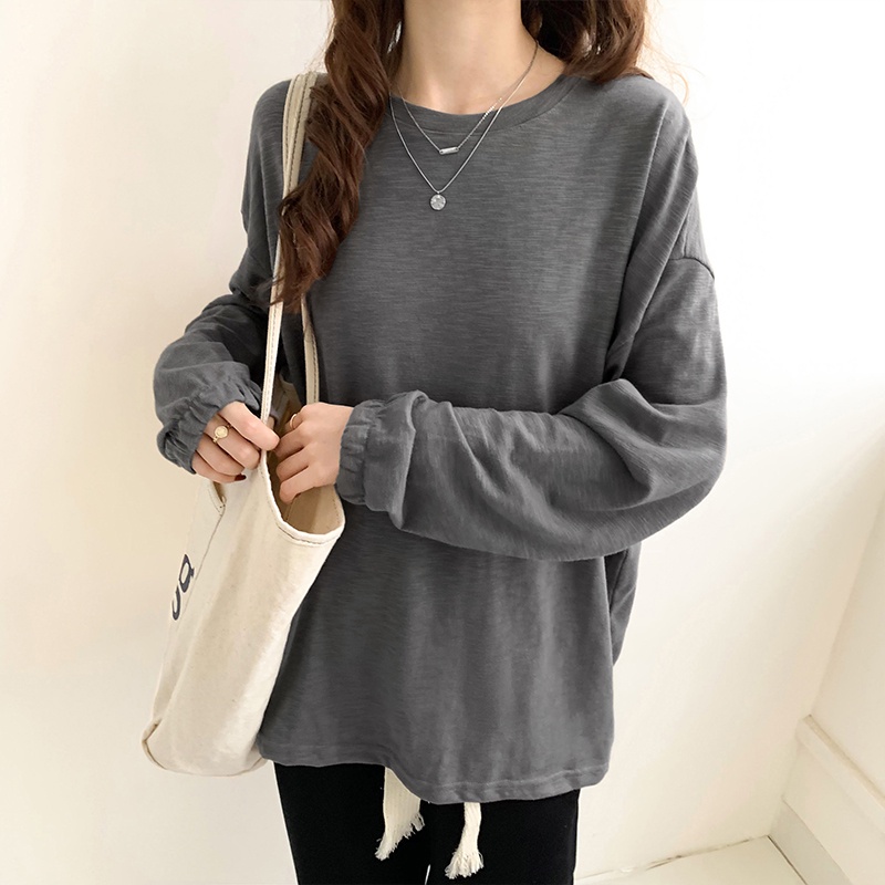 NRVP Áo Thun Nữ Oversized Dài Tay Dáng Rộng