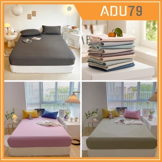 [ FREESHIP ❤️] Sét Ga Gối Cotton Tici Phong Cách Hàn Quốc Mềm Mại Mịn CHƯA GỒM CHĂN - Ko Vỏ Ôm