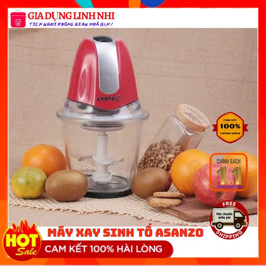 Máy Xay Thịt Thủy Tinh Asanzo AMG-15A 600W (1.5 lít) - Gia Dụng Linh Nhi