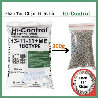 (300g) Phân chì tan chậm Nhật Bản Hi control 13-11-11+ME, Phân bón chuyên dùng cho hoa lan, cây cảnh