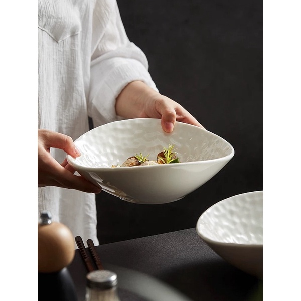 Tô đựng soup, salad các món kiểu Âu hiệu ứng lòng tổ ong cao cấp cho nhà hàng, khách sạn
