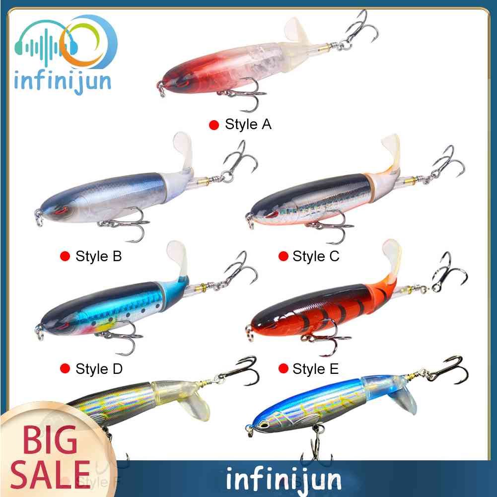 Mồi Câu Cá Giả Hình Cánh Quạt 10cm Bằng Nhựa Cứng