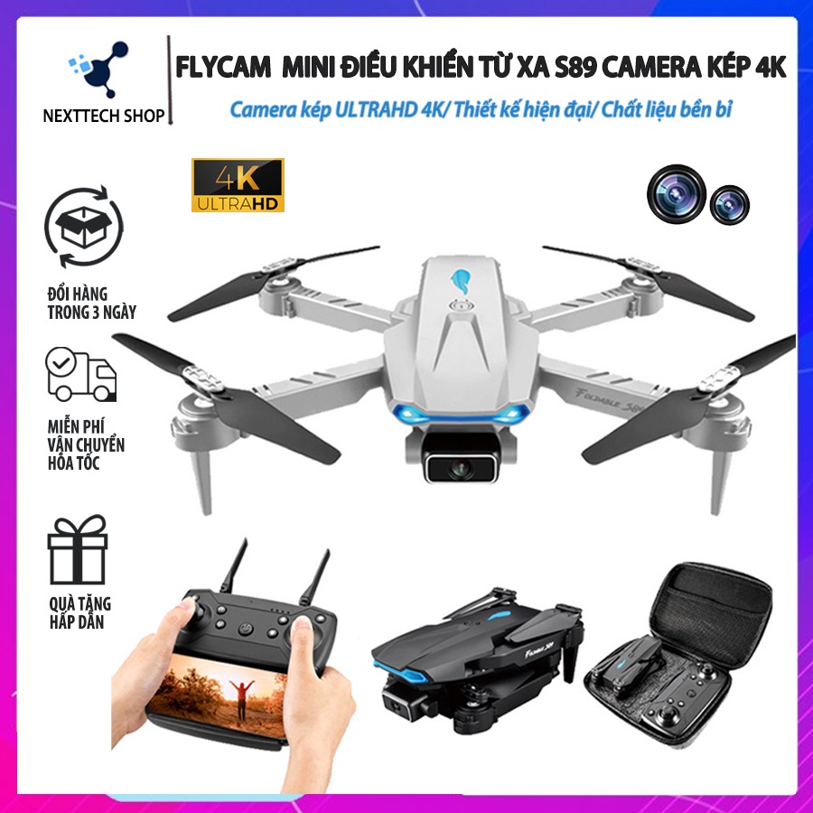 Flycam p8 drone mini máy bay điều khiển từ xa, flycam mini S89 Camera