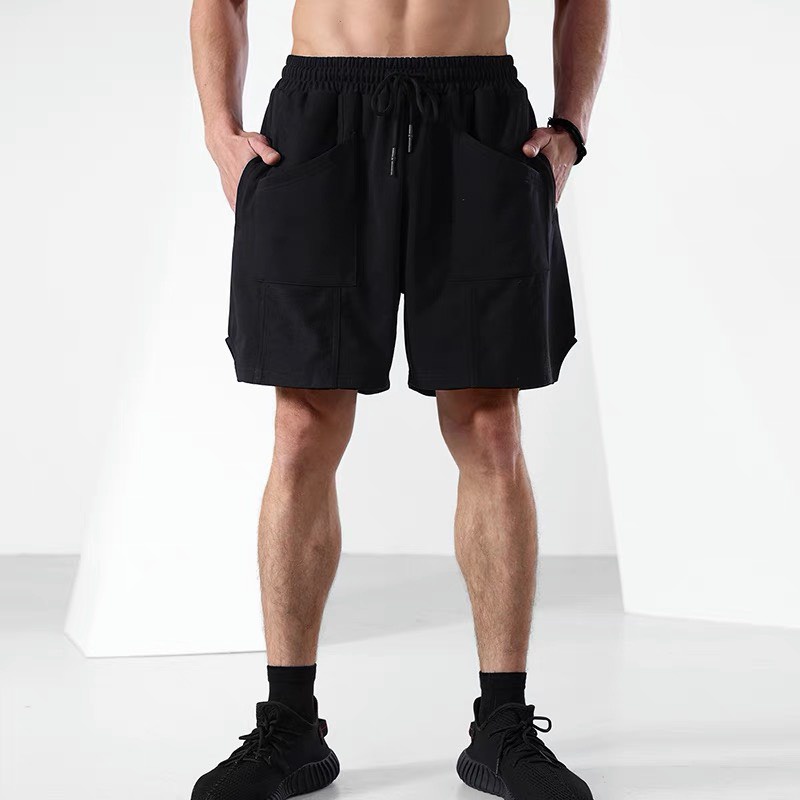 Quần Short Thun Thể Thao Vải Nỉ Cotton Thoáng Mát Thoải Mái Vận Động