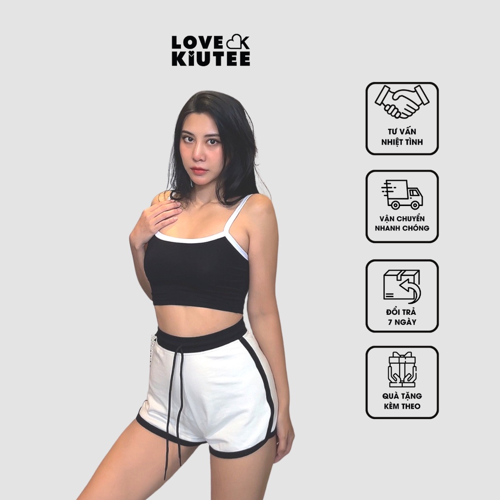 [Mã BMLT35] Quần ngắn lưng cao phiên bản cao cấp high waisted booty short dành cho bạn gái LOVEKIUTEE