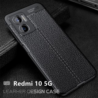 Sang Trọng Ốp Điện Thoại Da Mềm Màu Trơn Chống Sốc Thời Trang Cho xiaomi redmi 10 redmi10 5g 4g