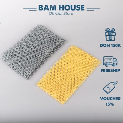 Combo 2 Lưới rửa chén Bam House chống xước loại dày bản to cao cấp LRC01