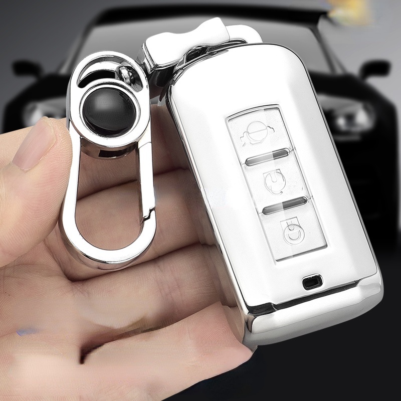 Vỏ Bảo Vệ Chìa Khóa Xe Hơi Mitsubishi Outlander Lancer 10 Colt Pajero Sport L200 EX ASX RVR