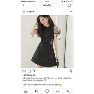 Váy dạ tweed cổ sen