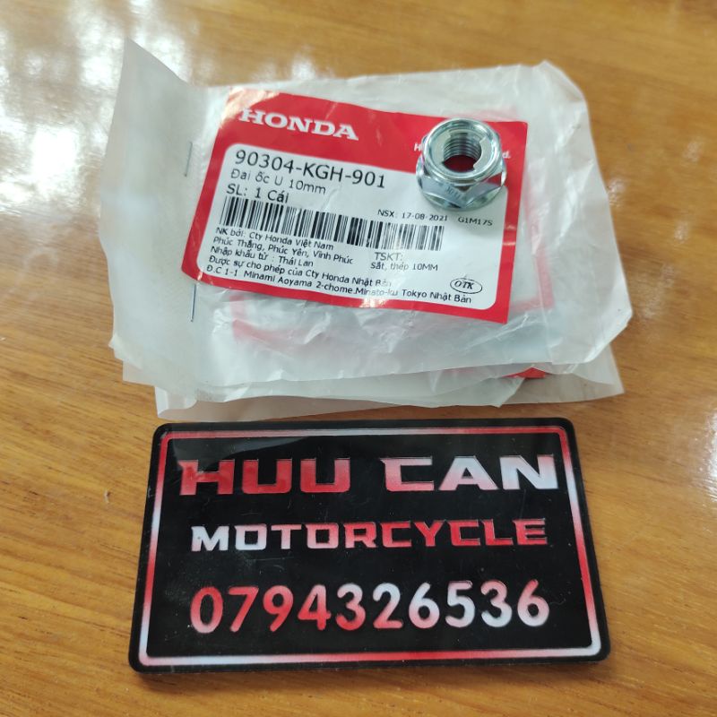 ỐC CỐT BÁNH TRƯỚC 10MM CHÌA KHÓA 17 HONDA giá 1 con