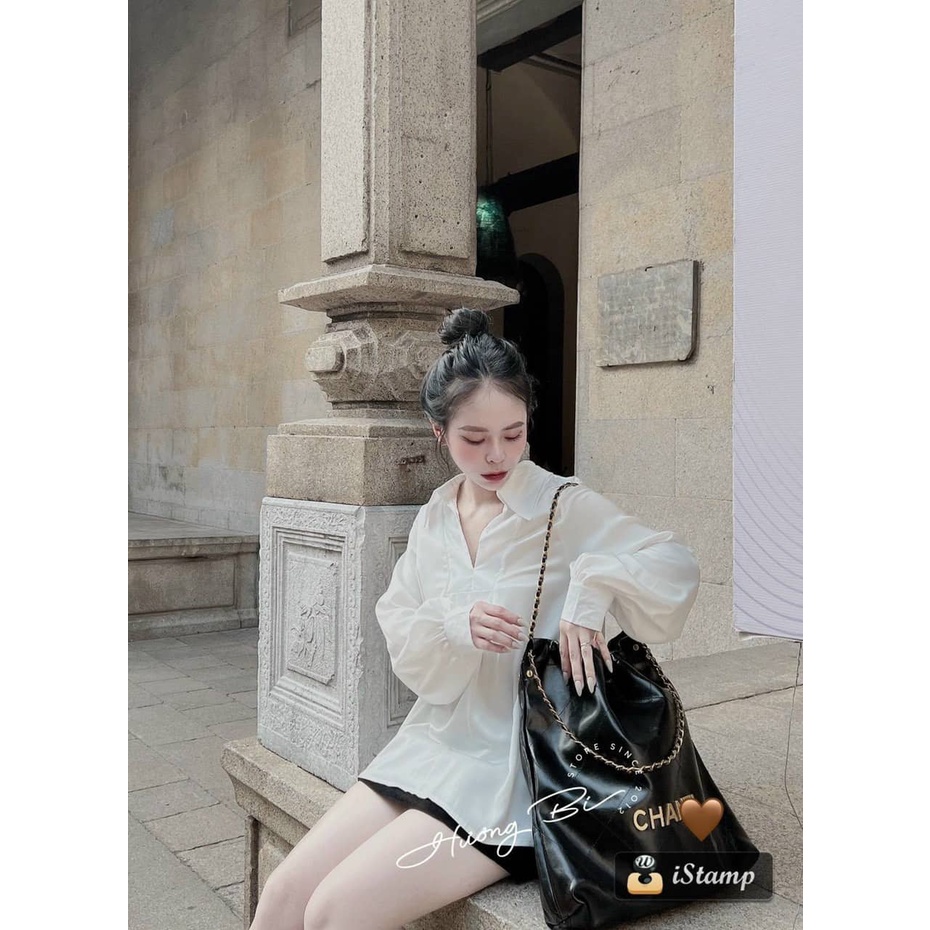 Áo sơ mi kiểu tiểu thư hót freeship 50k