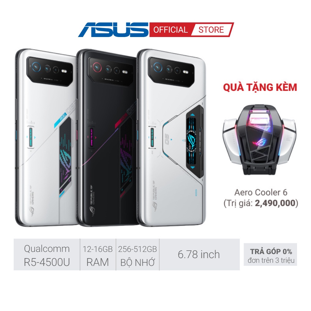 Điện thoại Asus Gaming ROG Phone 6| Snapdragon8+| AMOLED 6.78" 165Hz