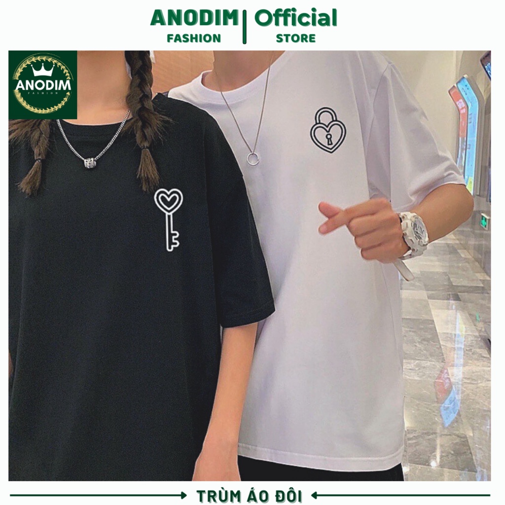 Áo đôi hàng hot, Áo thun cặp đôi CHÌA KHOÁ Ổ KHOÁ tình yêu chất lượng