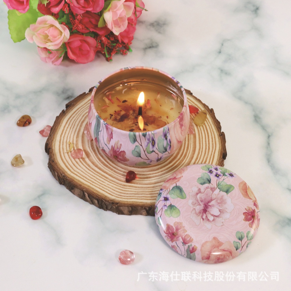 Nến Thơm Tinh Dầu Thiên Nhiên Phong Cách Hoa Khô Thảo Mộc
