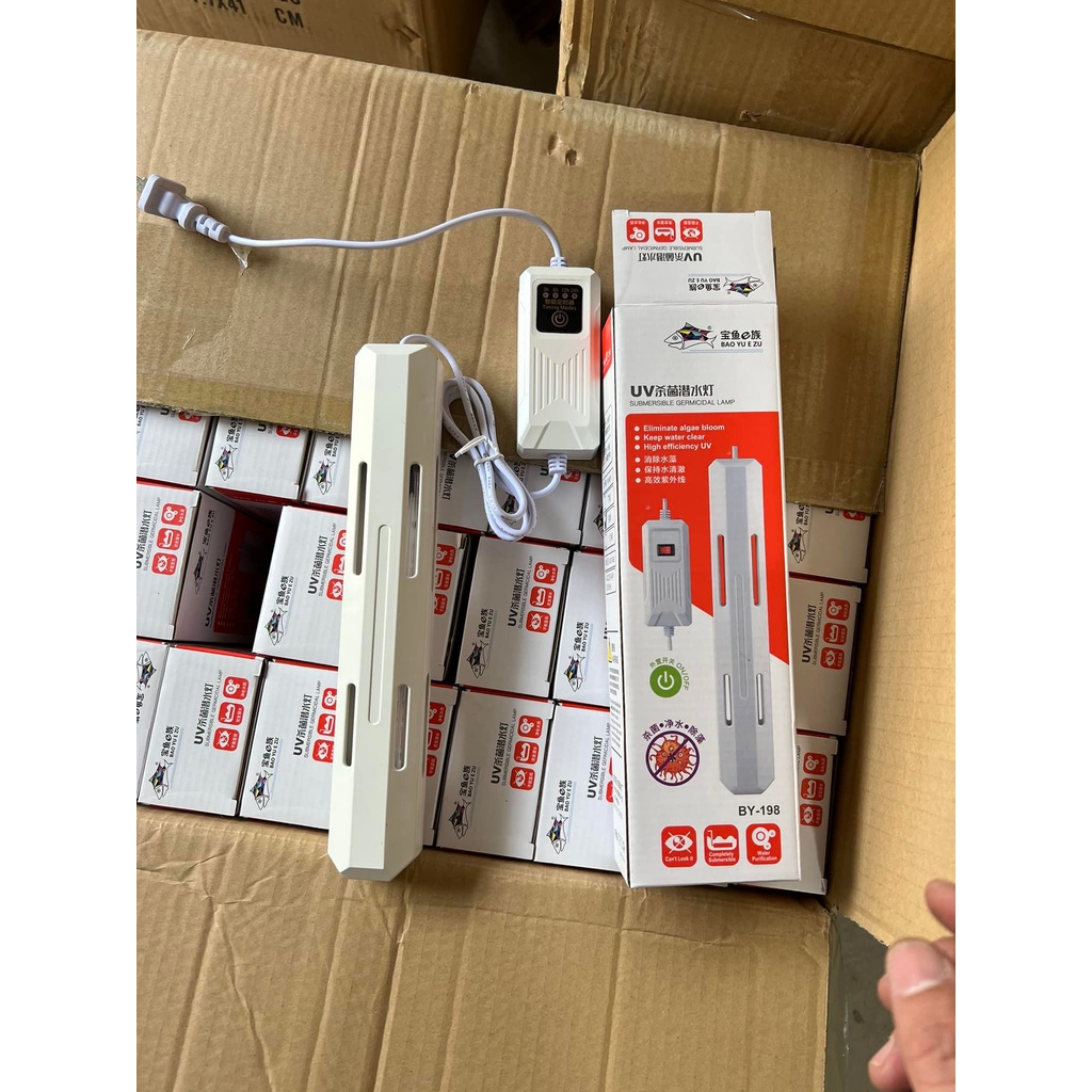 Đèn UV Có Hẹn Giờ Baoyu BY 5W 7W 9W 11W - Đèn UV Diệt Rêu, Diệt Khuẩn Cho Bể Cá