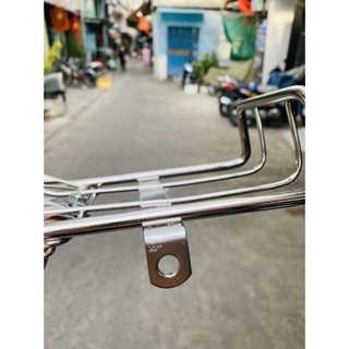 BAGA GIỮA XE CUB MỚI ( CUB TÂY Á ) INOX 8 LY