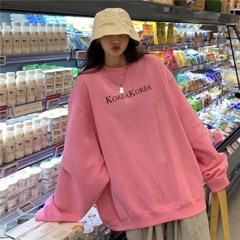 NRVP Mới Áo Thun Tay Dài Dáng Rộng In Chữ Phong Cách Hàn Quốc 2023