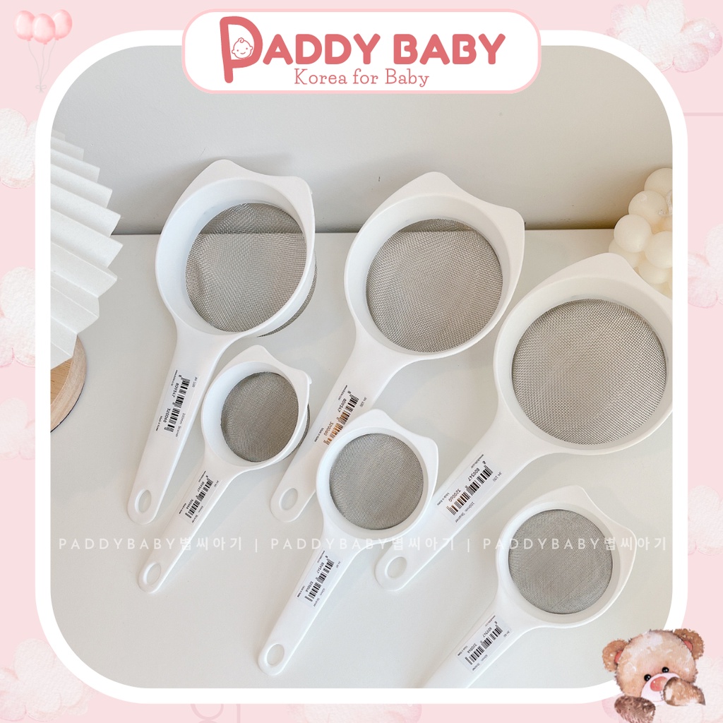 Rây lọc cháo và thức ăn Hàn Quốc có tay cầm - Made in Korea