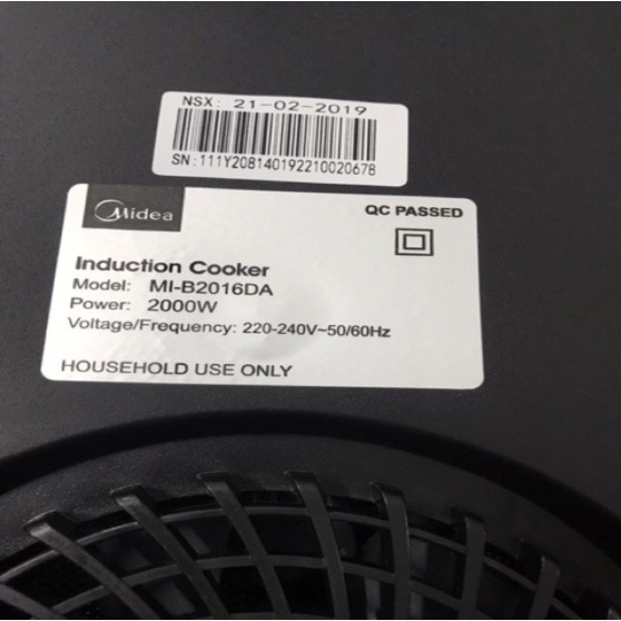 Bếp từ Midea MI-B2016DA 2000W