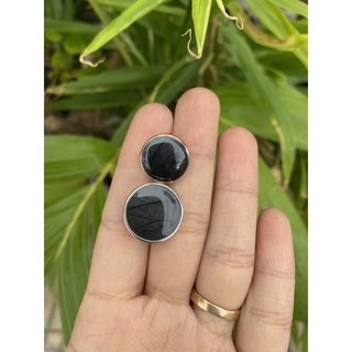 nút nhựa si vân đá đen đế lồi
