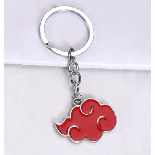 Vòng cổ logo akatsuki, móc khóa Naruto akatsuki Phong Cách Nhật Bản