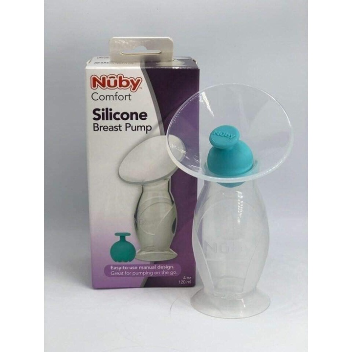 Cốc hút sữa bằng nhựa silicon Nuby