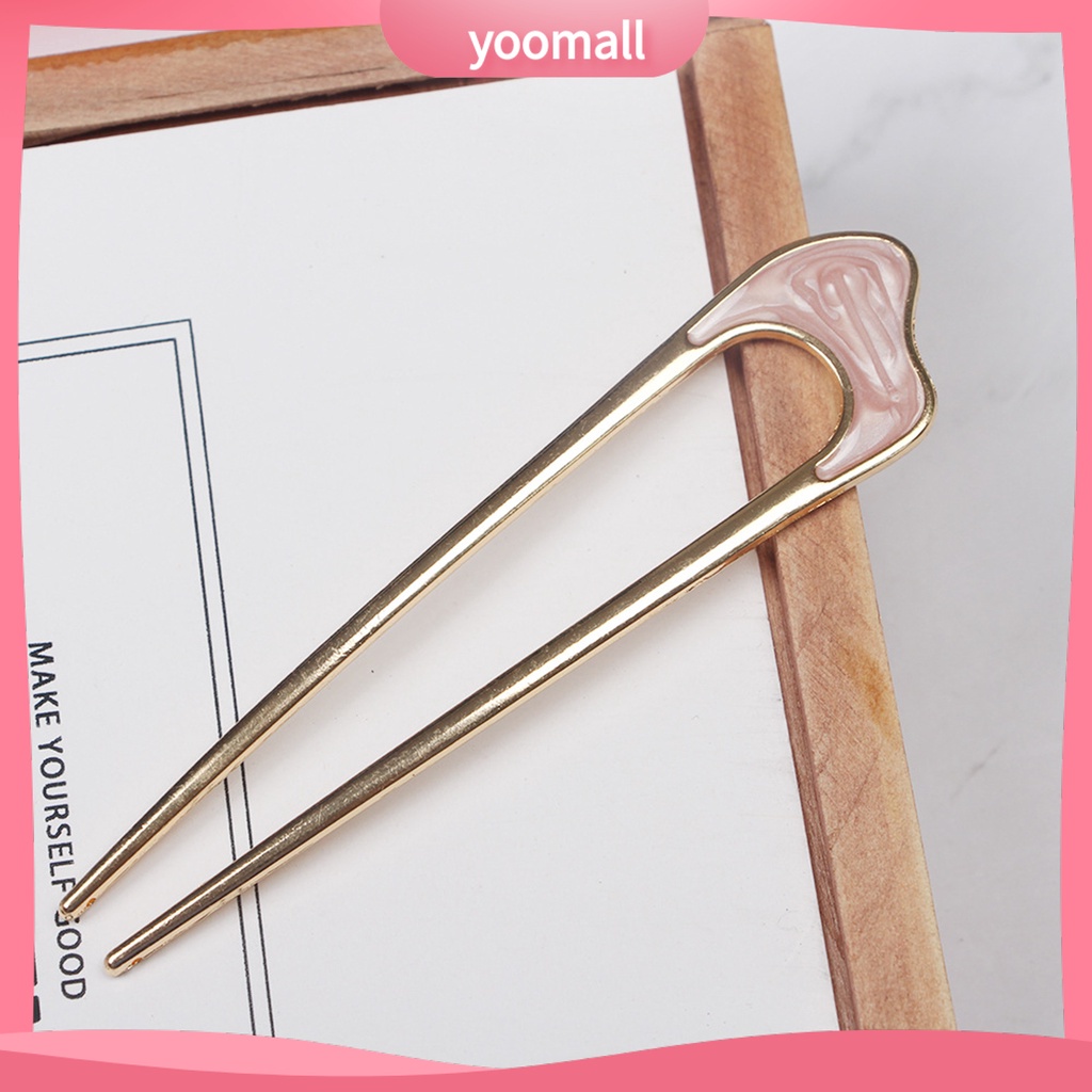 Trâm Cài Tóc Hình Chữ U Thiết Kế Đơn Giản Thời Trang Cho Nữ