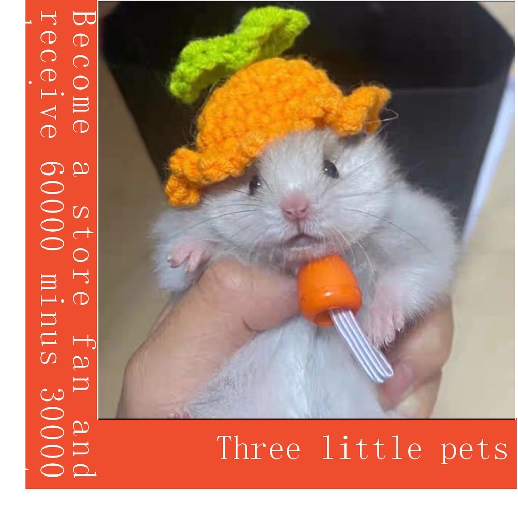 Mũ Chuột Hamster Mini Đan Tay Ba Chiều Phong Cách Mới Dễ Thương ...