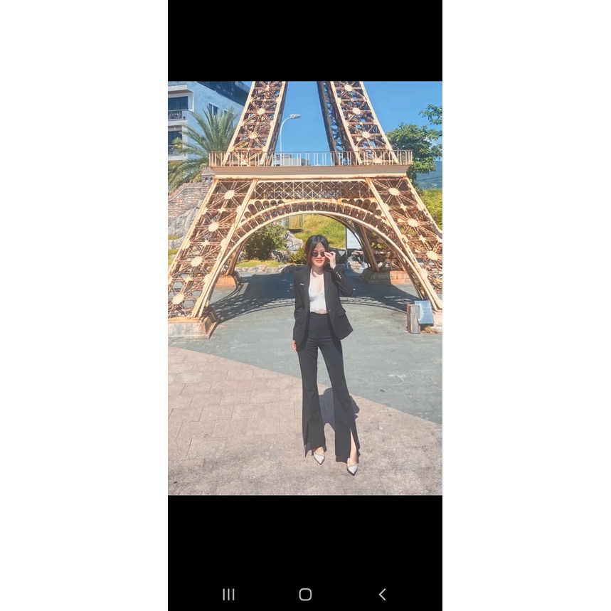 Quần tây loe sẽ trước QD286