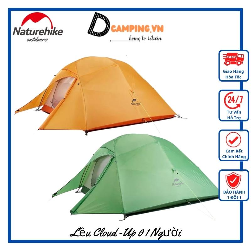 Lều Cắm Trại Cá Nhân Naturehike Cloud Up Series NH18T010-T Vải 210T Lều 1 Người Du Lịch Dã Ngoại