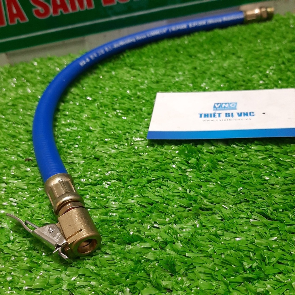 Dây bơm đầu kẹp rời thay thế cho tay bơm ren 13mm